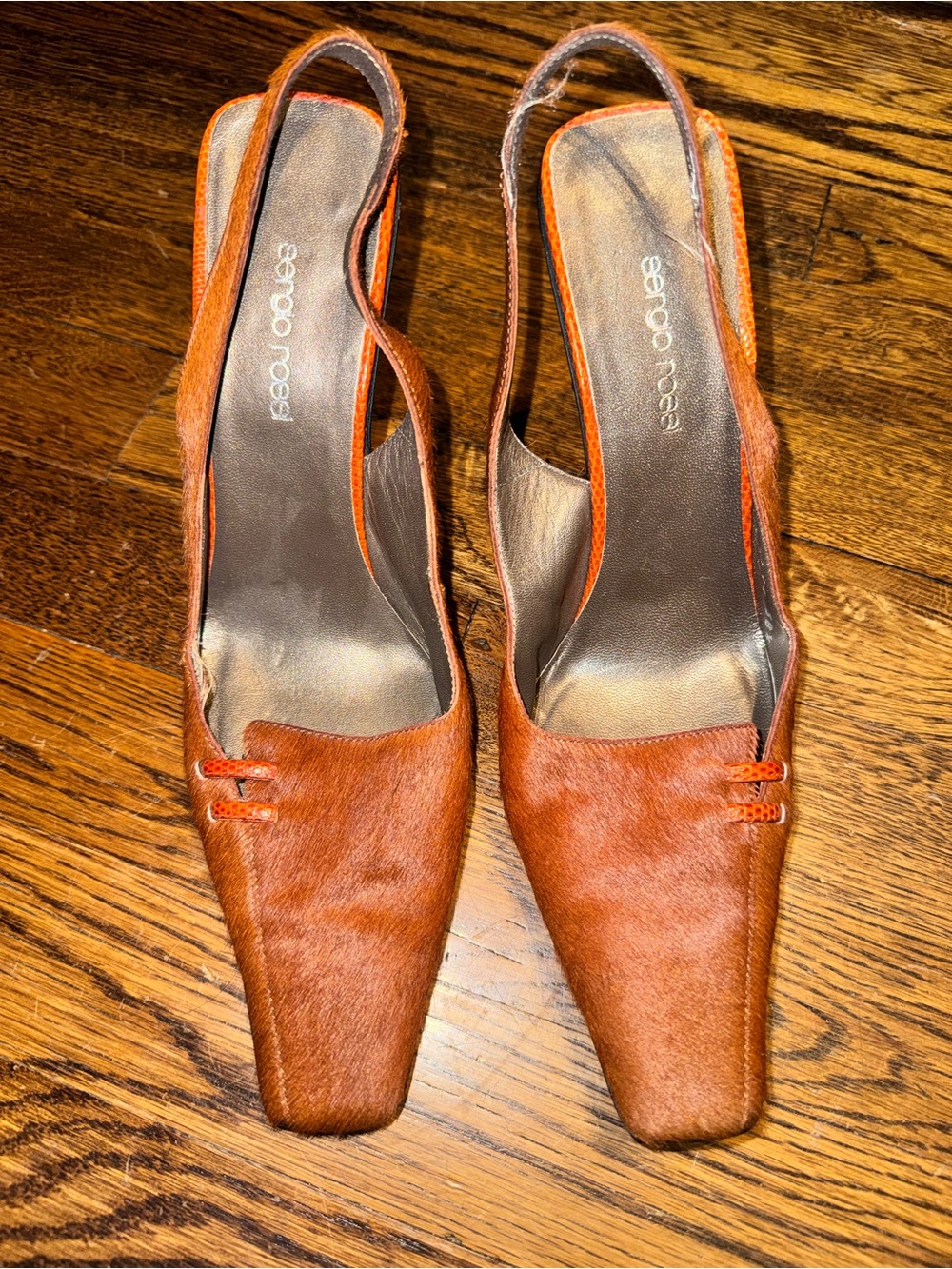 Sergio Rossi Calf Hair Heels